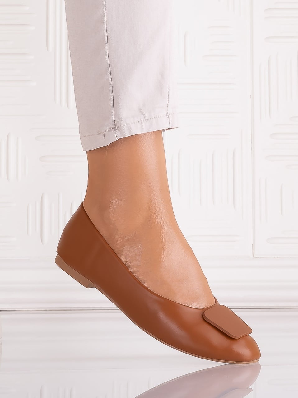 Pantofi dama Caramel din Piele Ecologica Yolandia - poza 1
