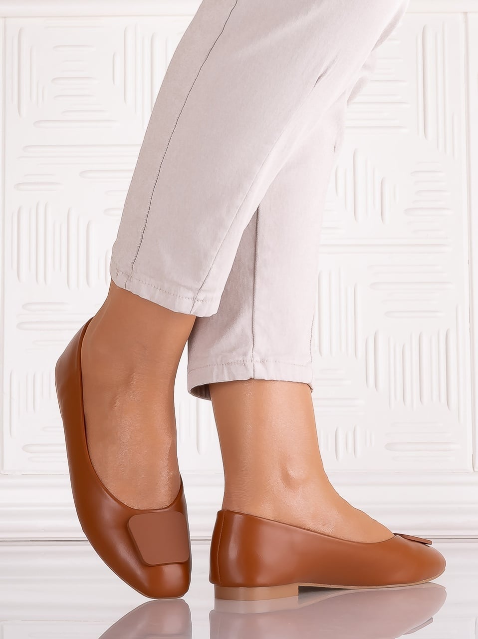 Pantofi dama Caramel din Piele Ecologica Yolandia - poza 4