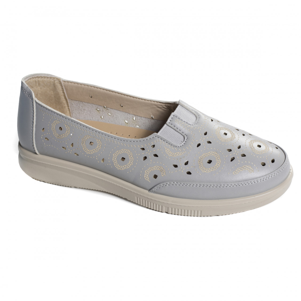 Pantofi dama casual albastru piele ecologica liko - poza 4