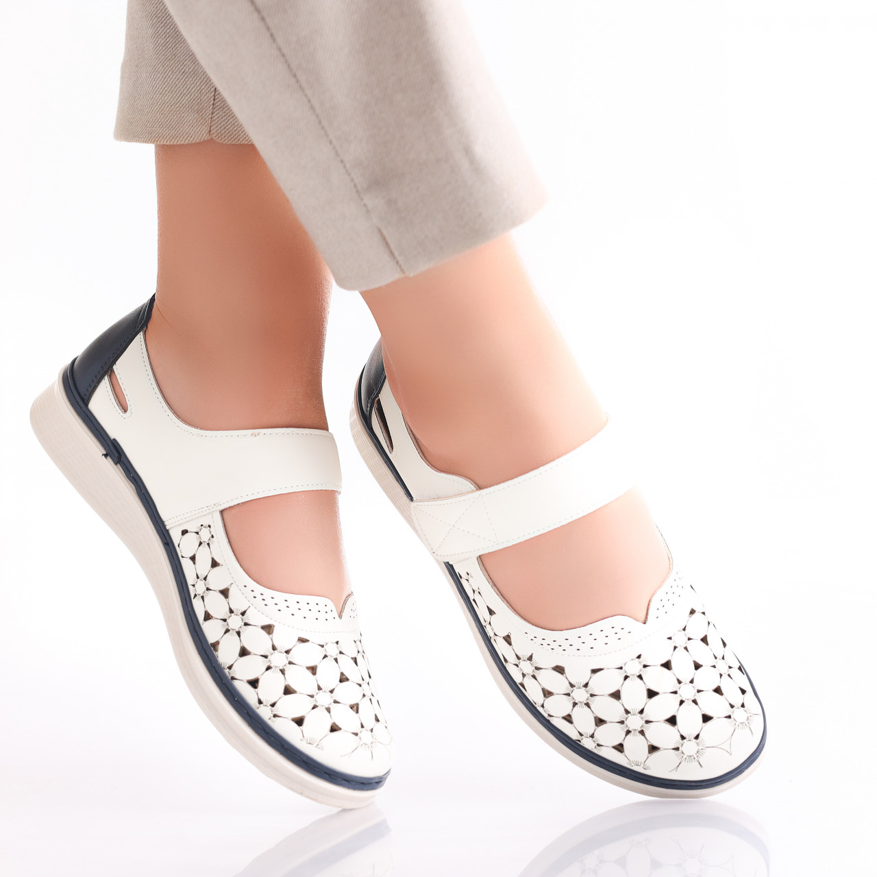 Pantofi dama casual Albi din Piele Ecologica Agali - poza 2
