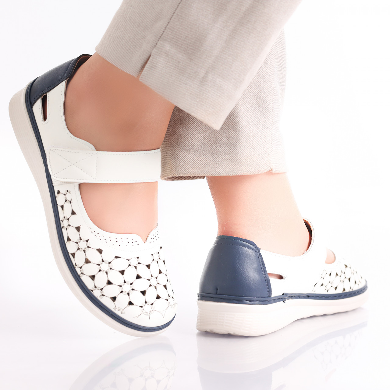 Pantofi dama casual Albi din Piele Ecologica Agali - poza 3
