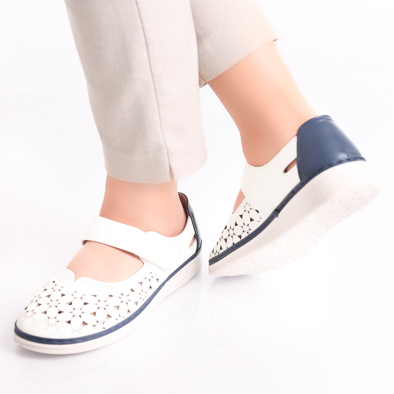 Pantofi dama casual Albi din Piele Ecologica Agali - poza 4