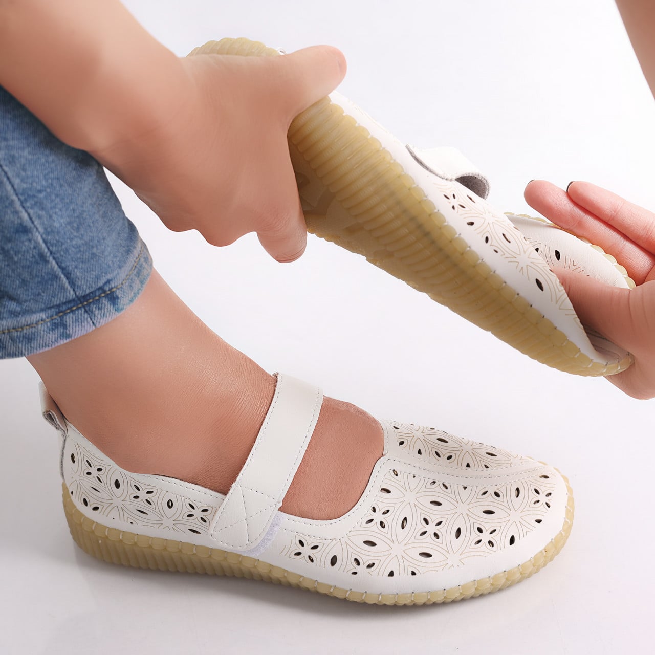 Pantofi dama casual Albi din Piele Ecologica Amata - poza 1