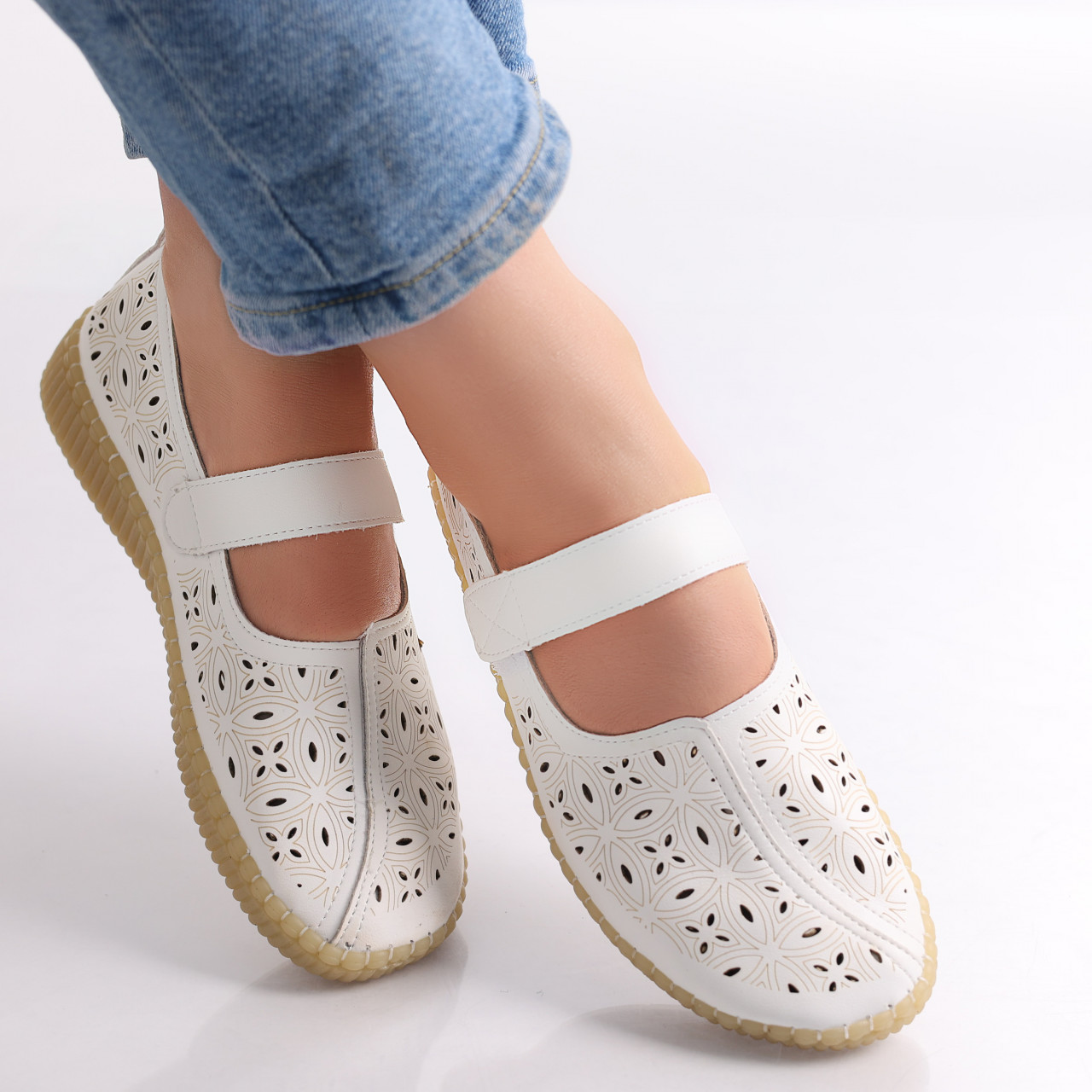 Pantofi dama casual Albi din Piele Ecologica Amata - poza 4