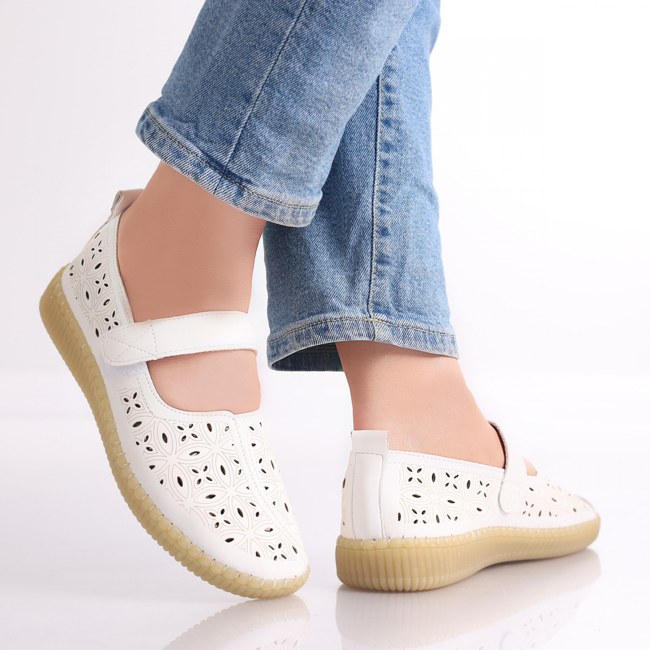 Pantofi dama casual Albi din Piele Ecologica Amata - poza 5