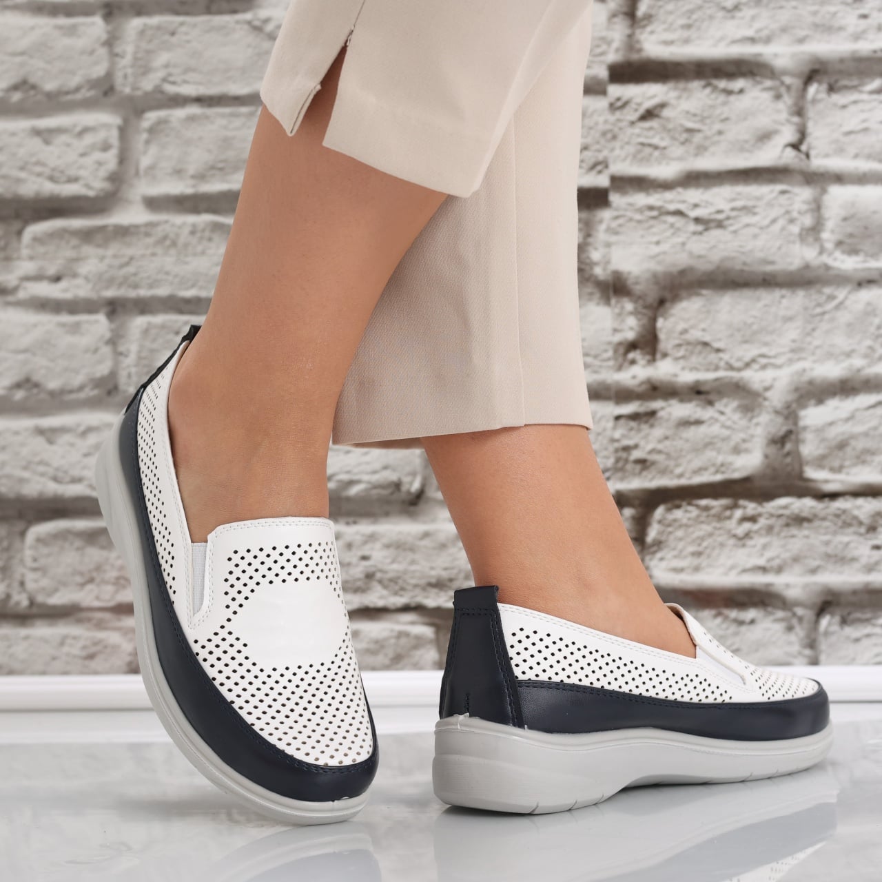 Pantofi dama casual Albi din Piele Ecologica Araya - poza 1