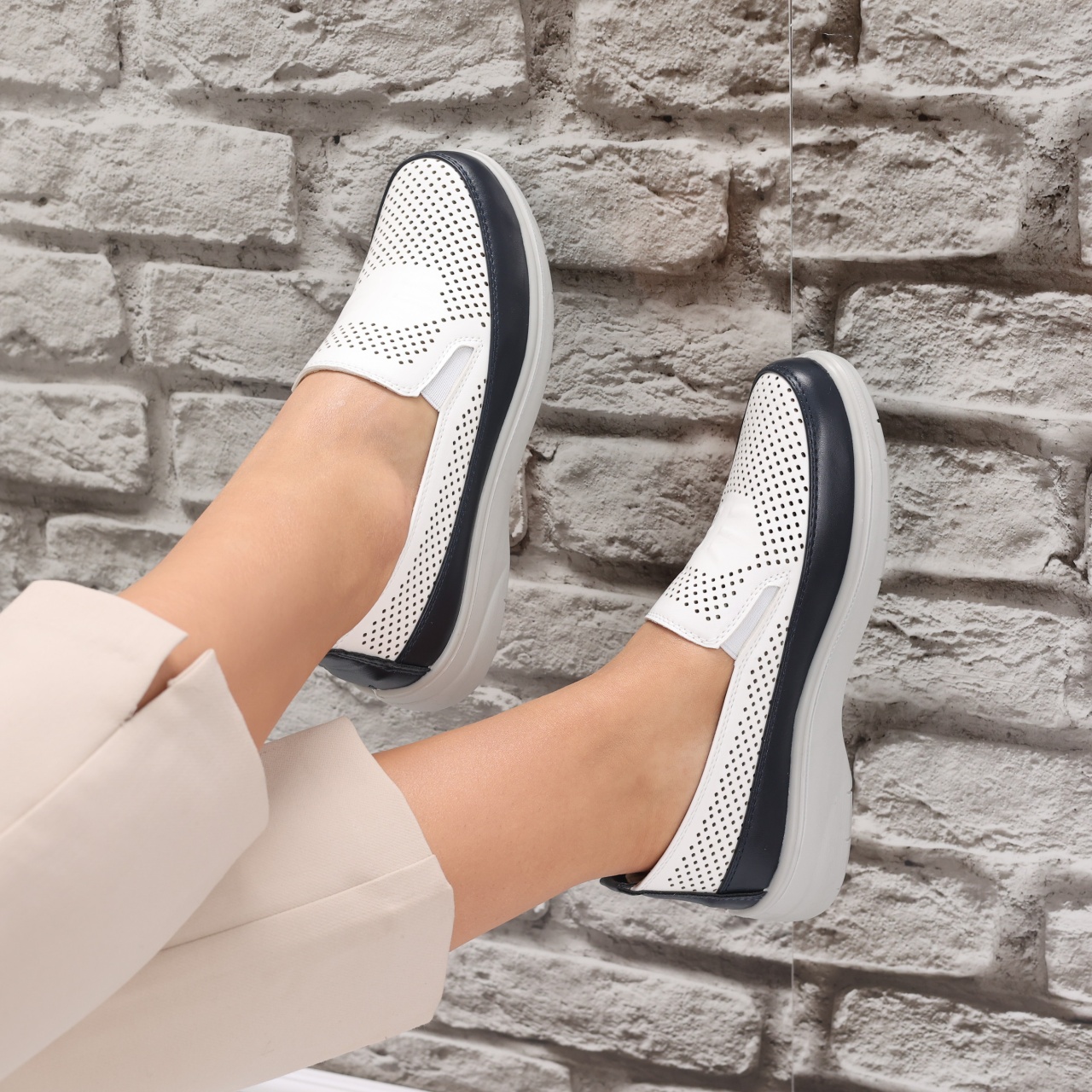 Pantofi dama casual Albi din Piele Ecologica Araya - poza 2