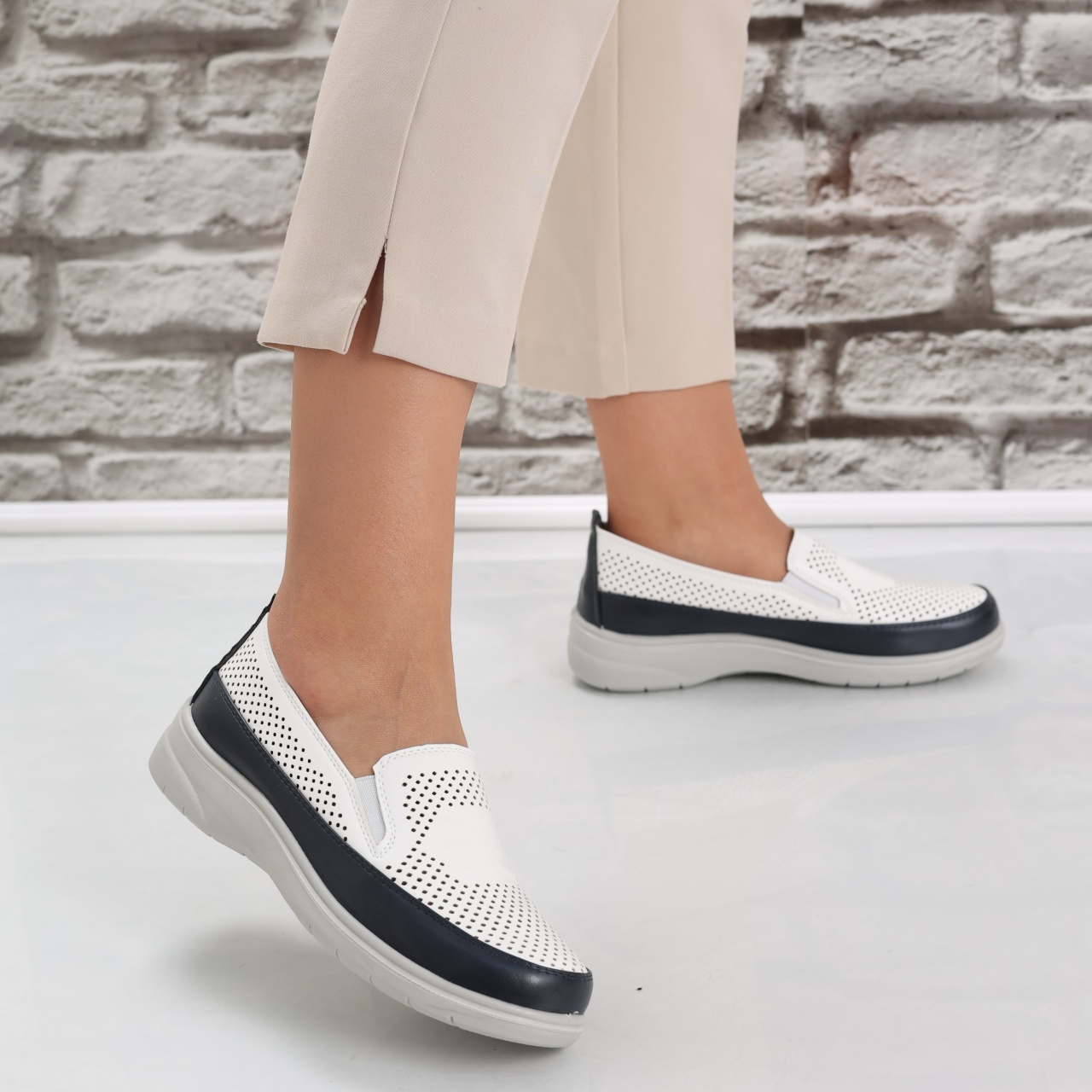 Pantofi dama casual Albi din Piele Ecologica Araya - poza 4