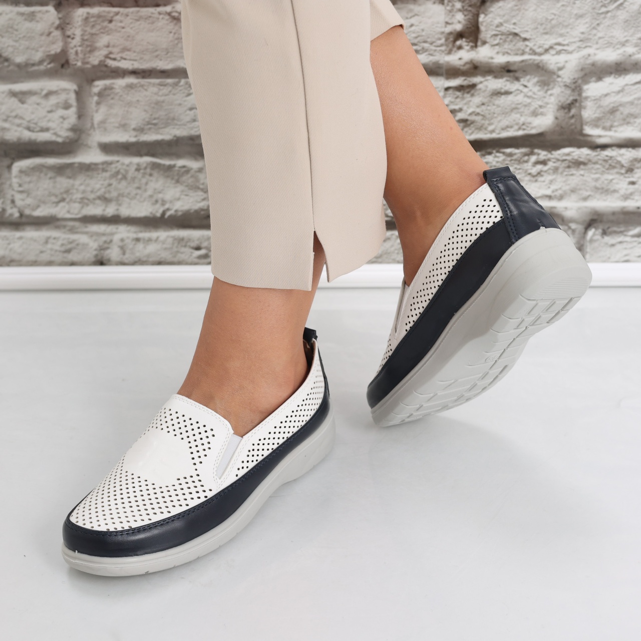 Pantofi dama casual Albi din Piele Ecologica Araya - poza 5