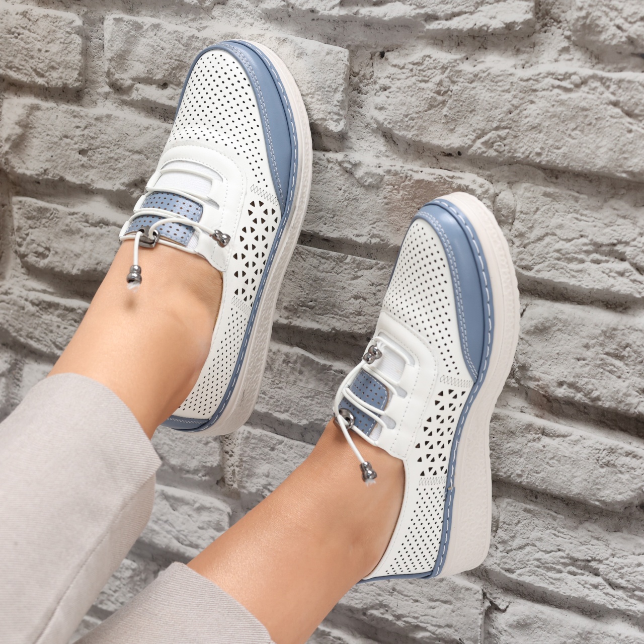 Pantofi dama casual Albi din Piele Ecologica Ascan - poza 2