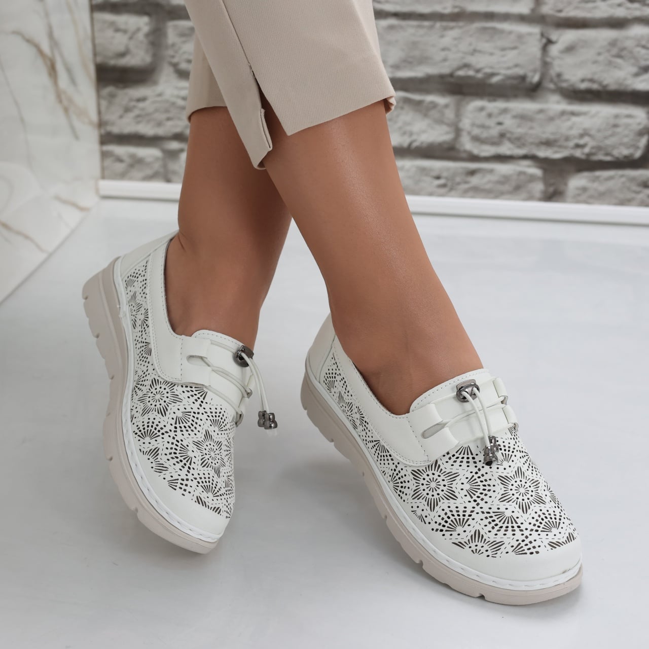 Pantofi dama casual Albi din Piele Ecologica Asnes - poza 1