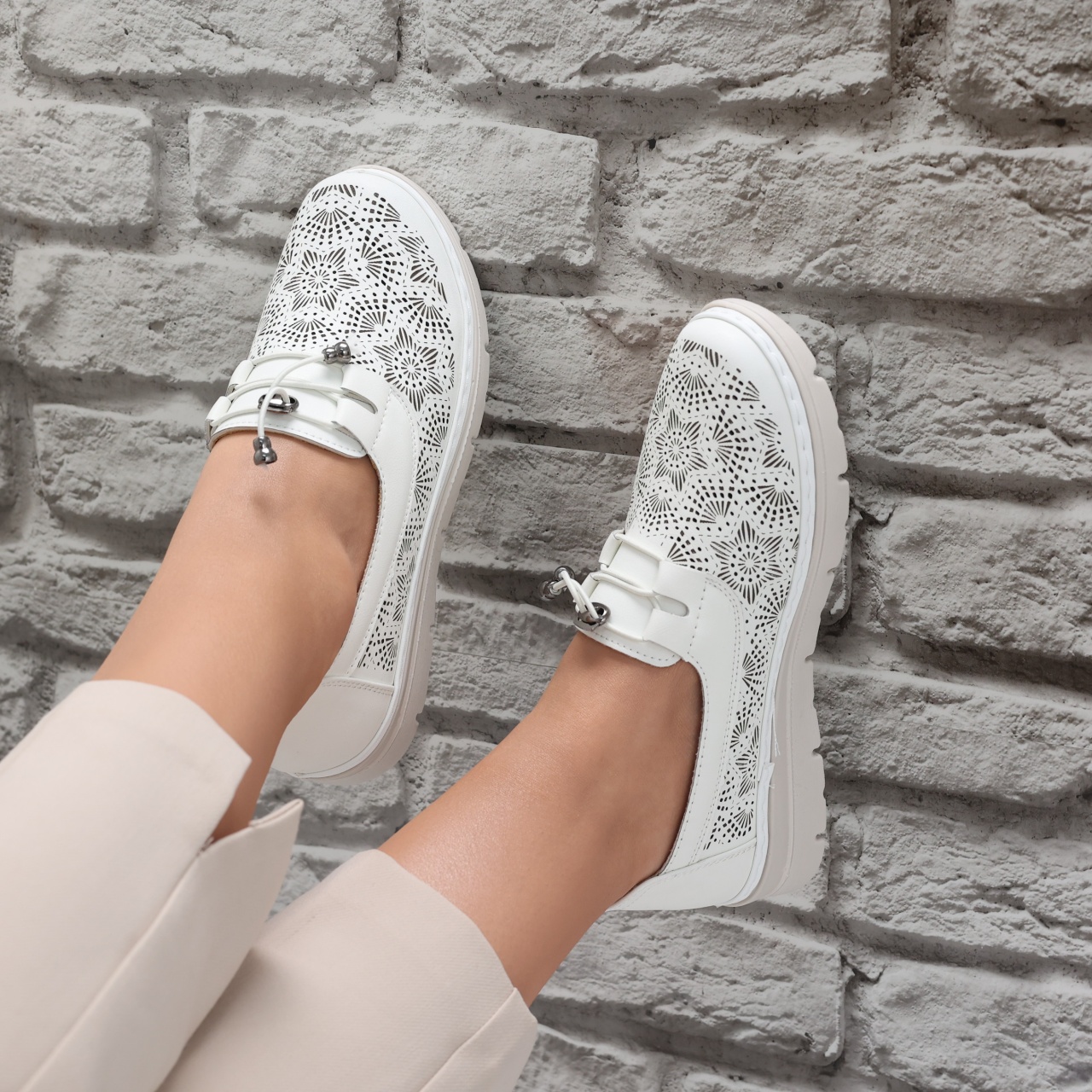 Pantofi dama casual Albi din Piele Ecologica Asnes - poza 2