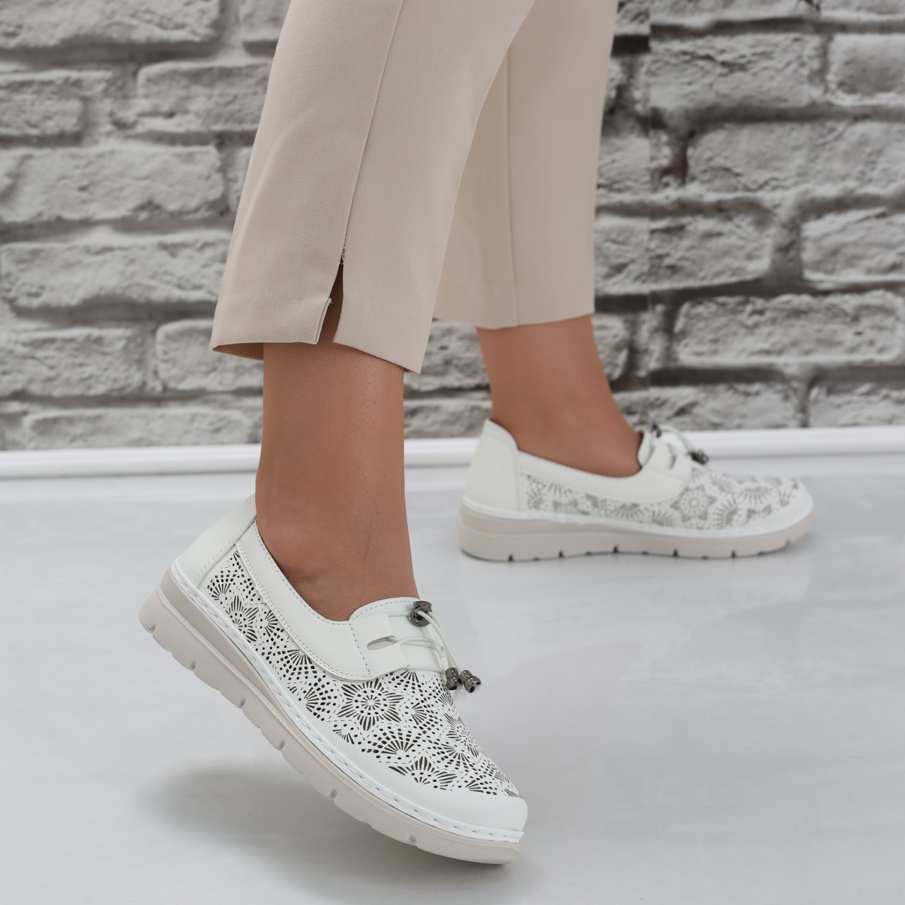 Pantofi dama casual Albi din Piele Ecologica Asnes - poza 3