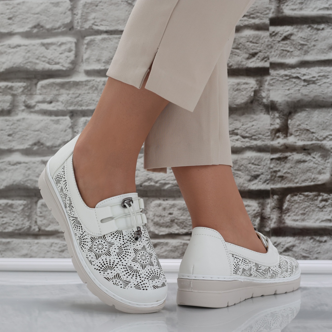 Pantofi dama casual Albi din Piele Ecologica Asnes - poza 4