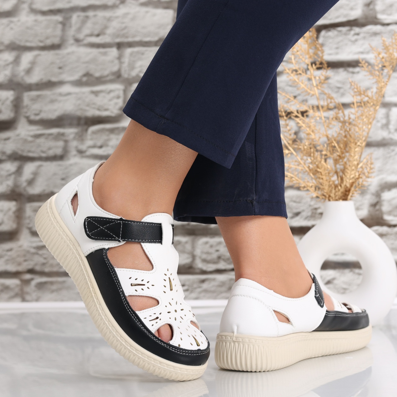 Pantofi dama casual Albi din Piele Ecologica Benia - poza 2