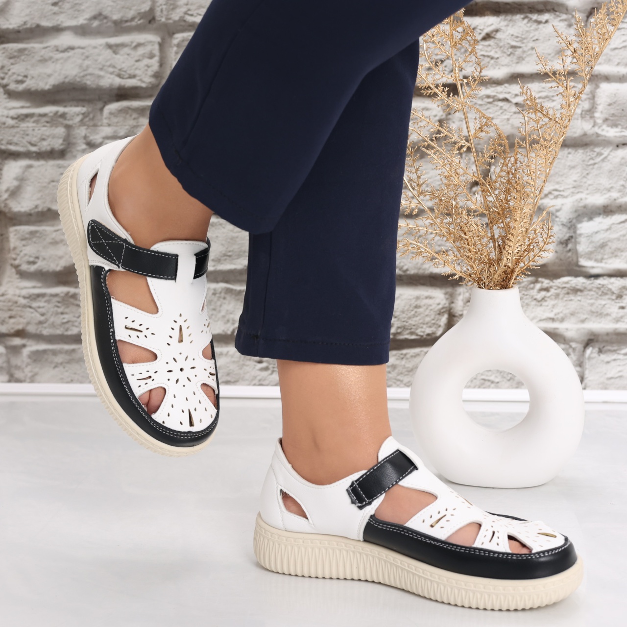 Pantofi dama casual Albi din Piele Ecologica Benia - poza 3