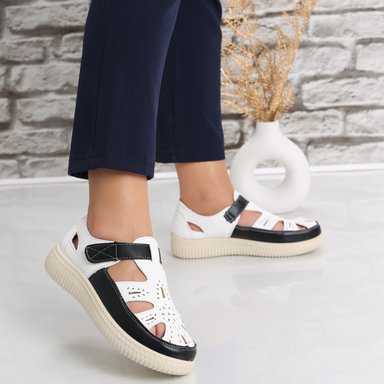 Pantofi dama casual Albi din Piele Ecologica Benia - poza 5