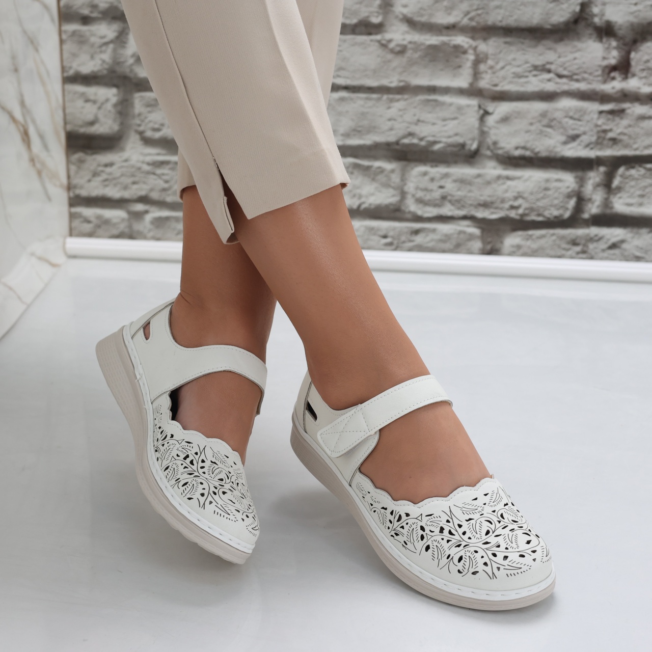 Pantofi dama casual Albi din Piele Ecologica Blaymi - poza 2