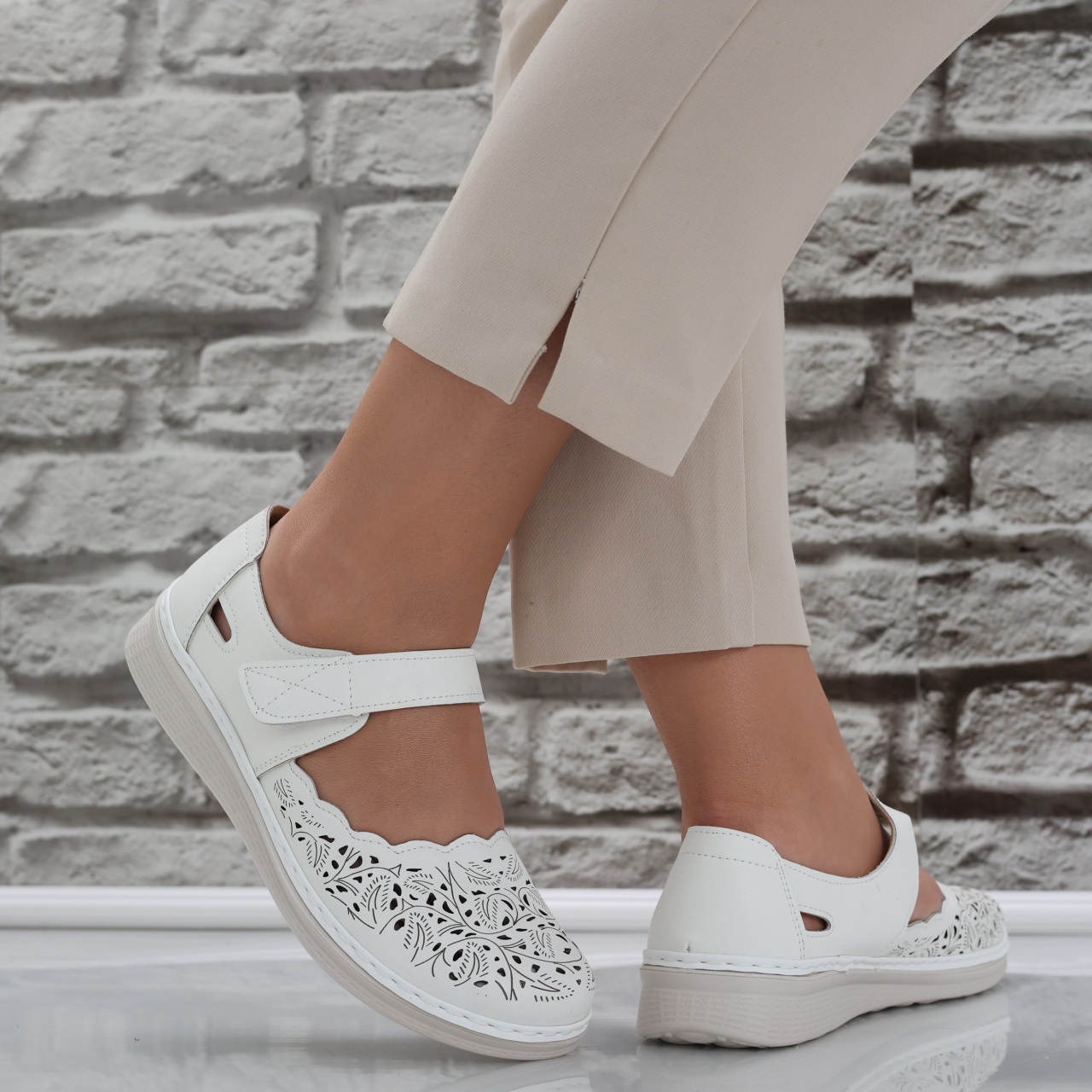 Pantofi dama casual Albi din Piele Ecologica Blaymi - poza 3