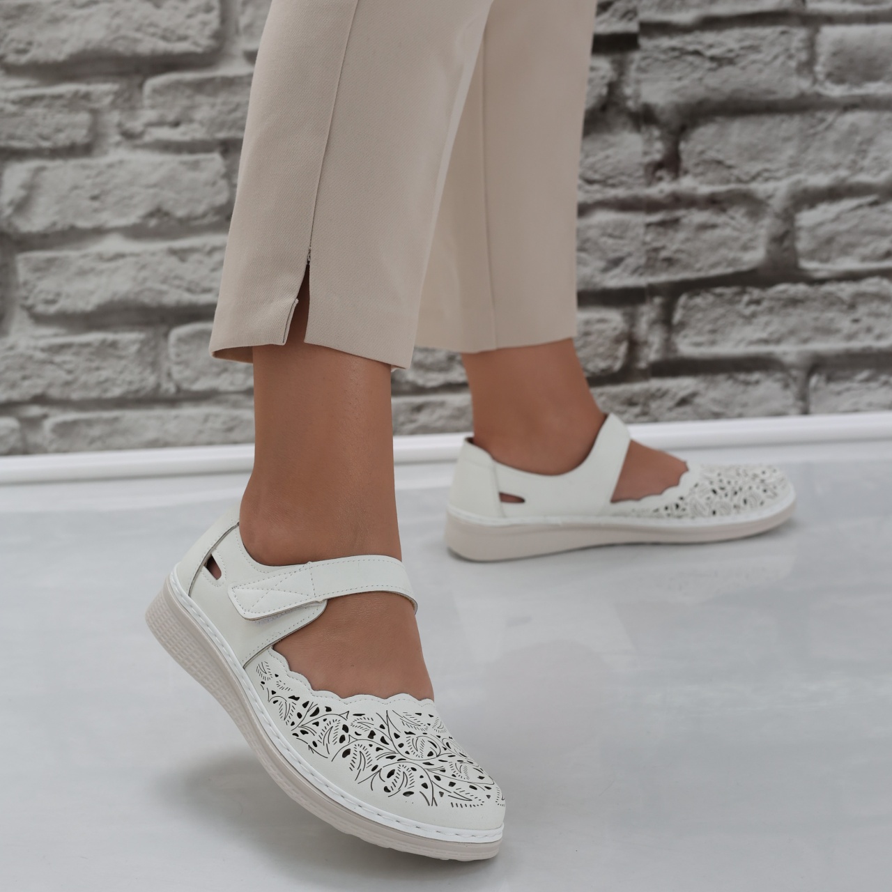 Pantofi dama casual Albi din Piele Ecologica Blaymi - poza 4