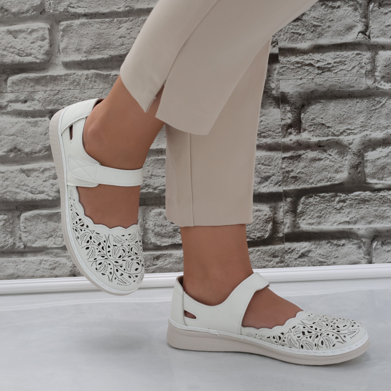 Pantofi dama casual Albi din Piele Ecologica Blaymi - poza 5