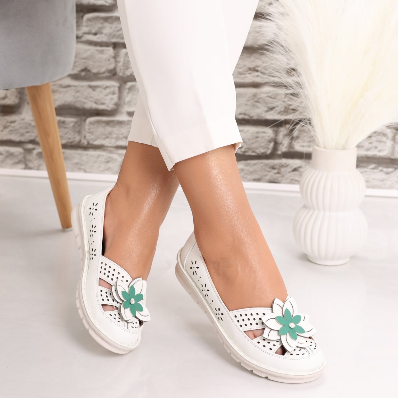 Pantofi dama casual Albi din Piele Ecologica Etrona - poza 2