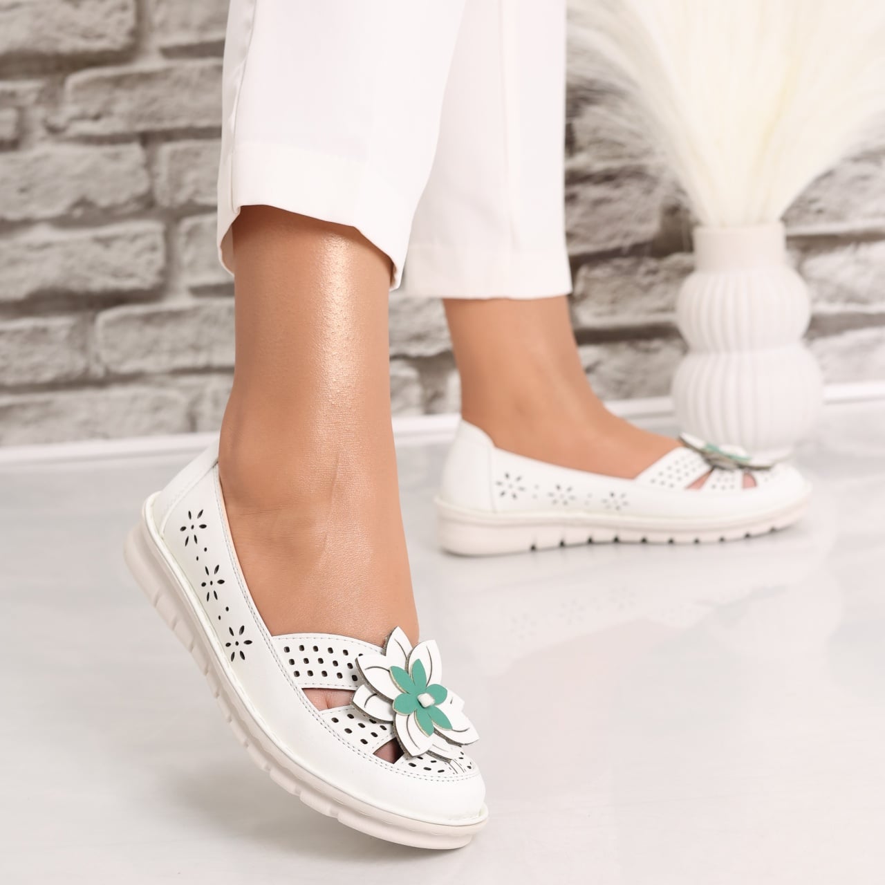 Pantofi dama casual Albi din Piele Ecologica Etrona - poza 3