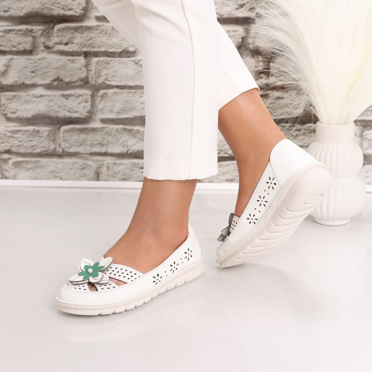 Pantofi dama casual Albi din Piele Ecologica Etrona - poza 5