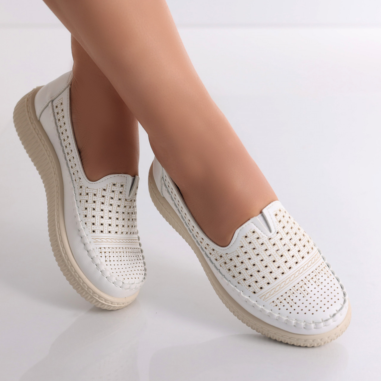 Pantofi dama casual Albi din Piele Ecologica Garena - poza 1