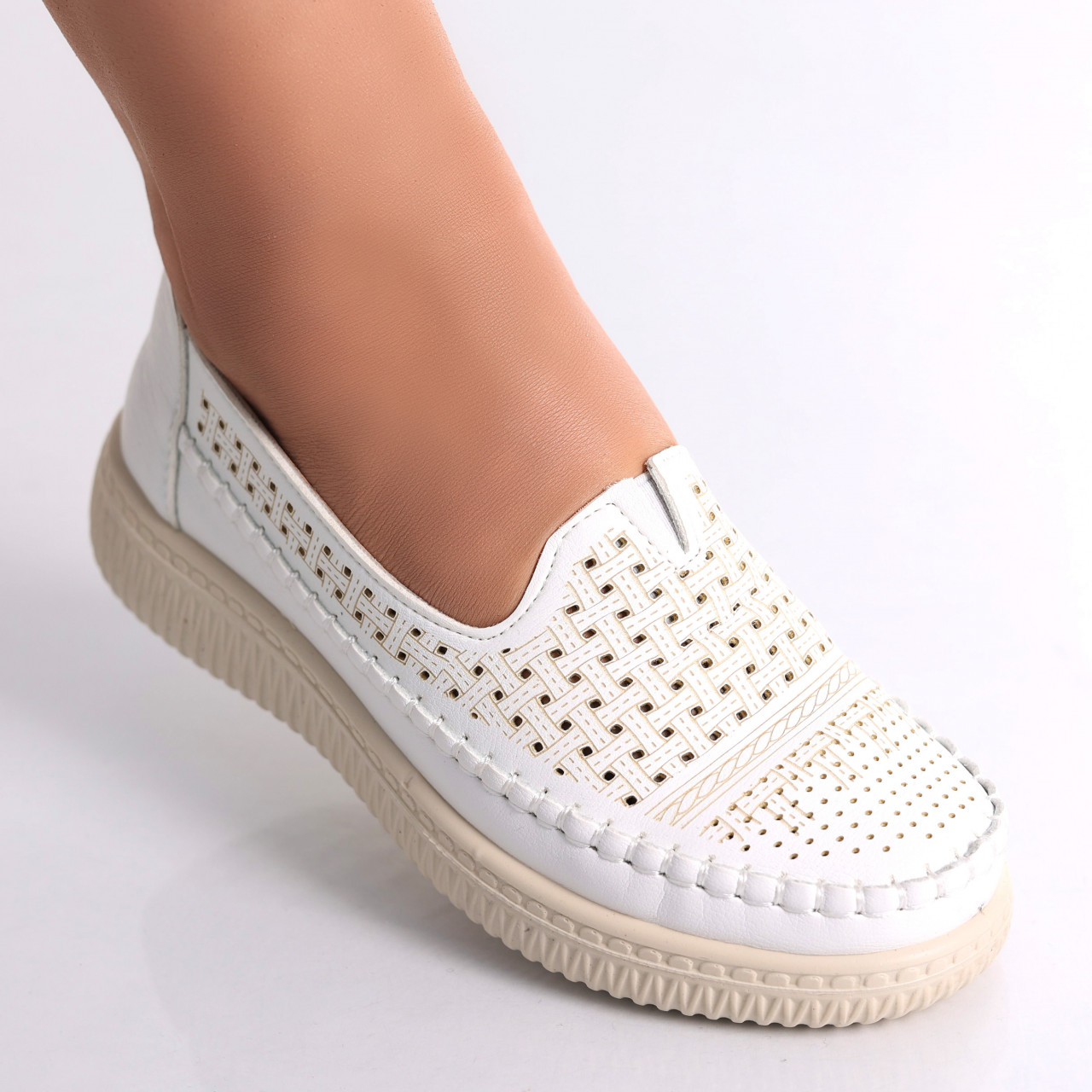 Pantofi dama casual Albi din Piele Ecologica Garena - poza 3