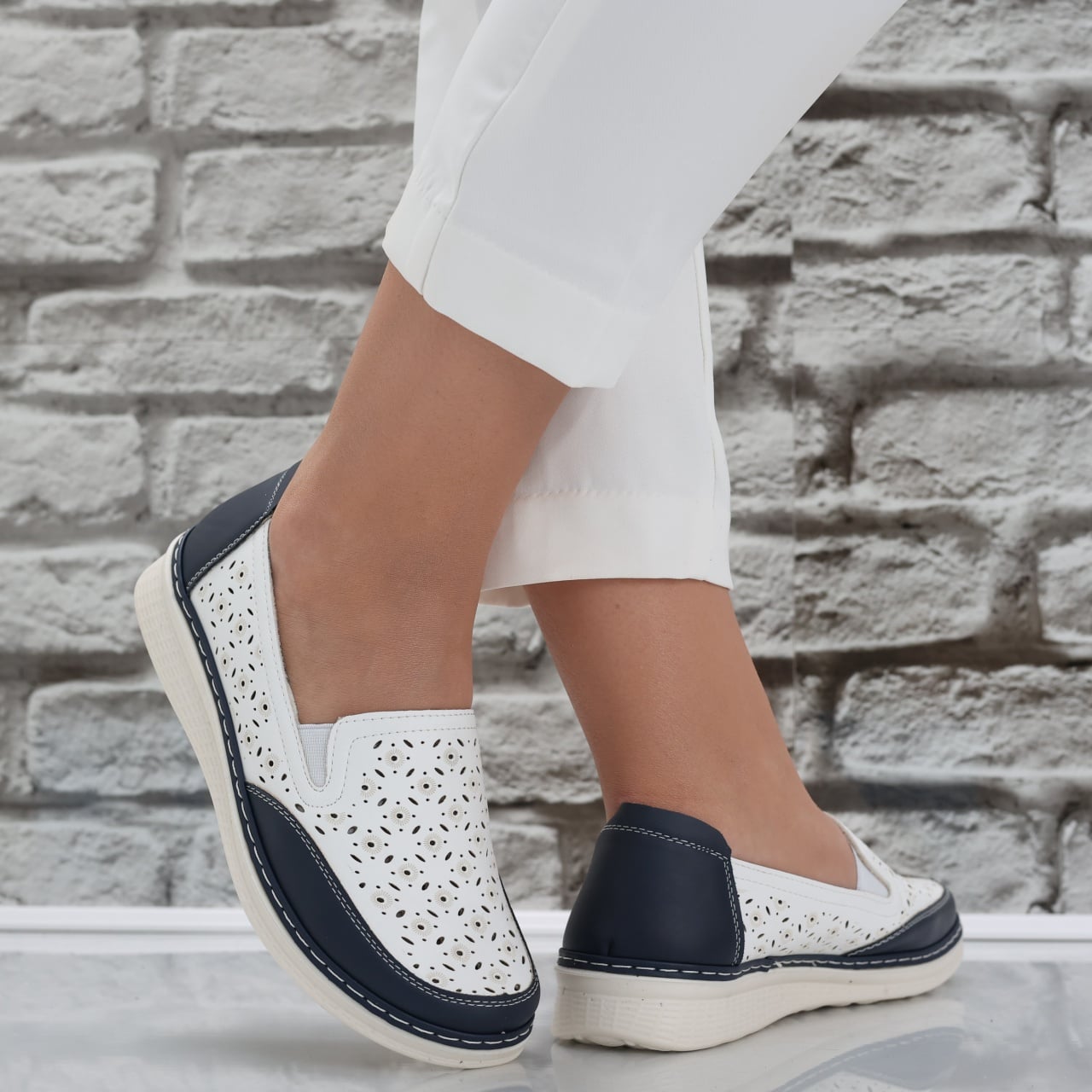 Pantofi dama casual Albi din Piele Ecologica Hudiana - poza 1