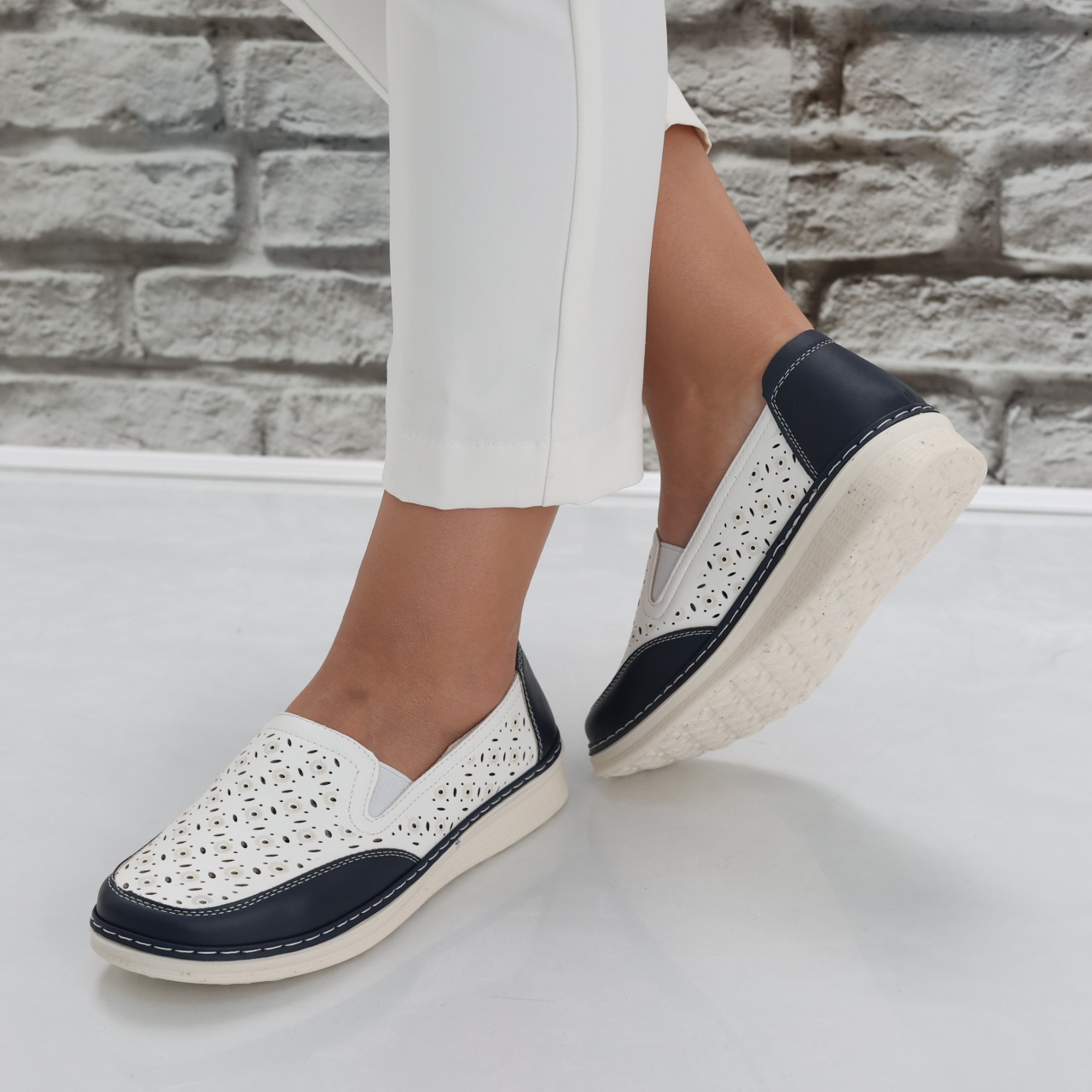 Pantofi dama casual Albi din Piele Ecologica Hudiana - poza 5