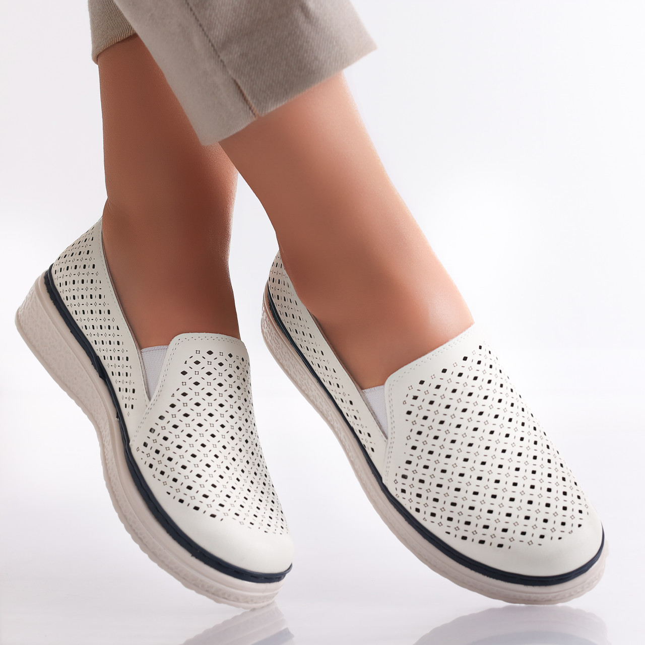 Pantofi dama casual Albi din Piele Ecologica Ismar - poza 2