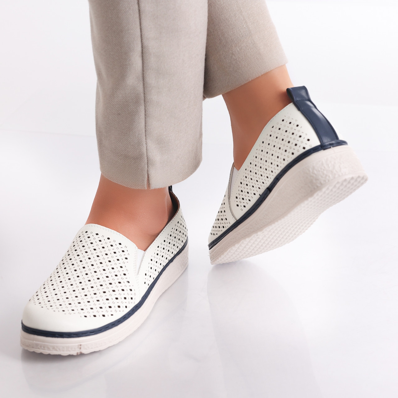 Pantofi dama casual Albi din Piele Ecologica Ismar - poza 4