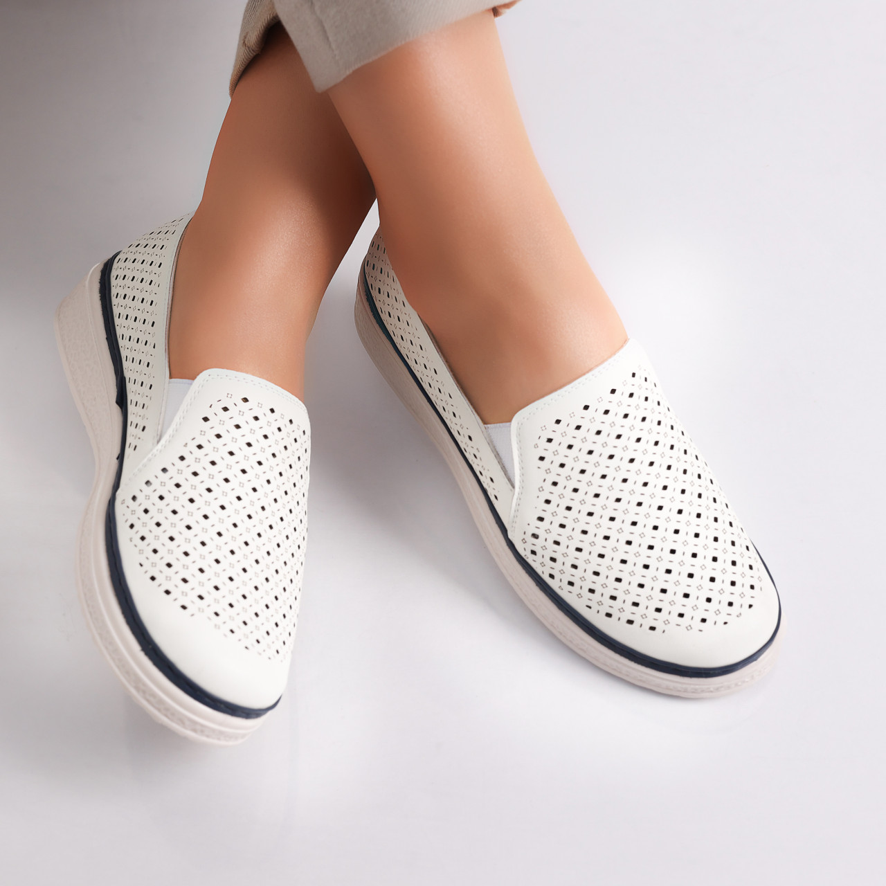 Pantofi dama casual Albi din Piele Ecologica Ismar - poza 5