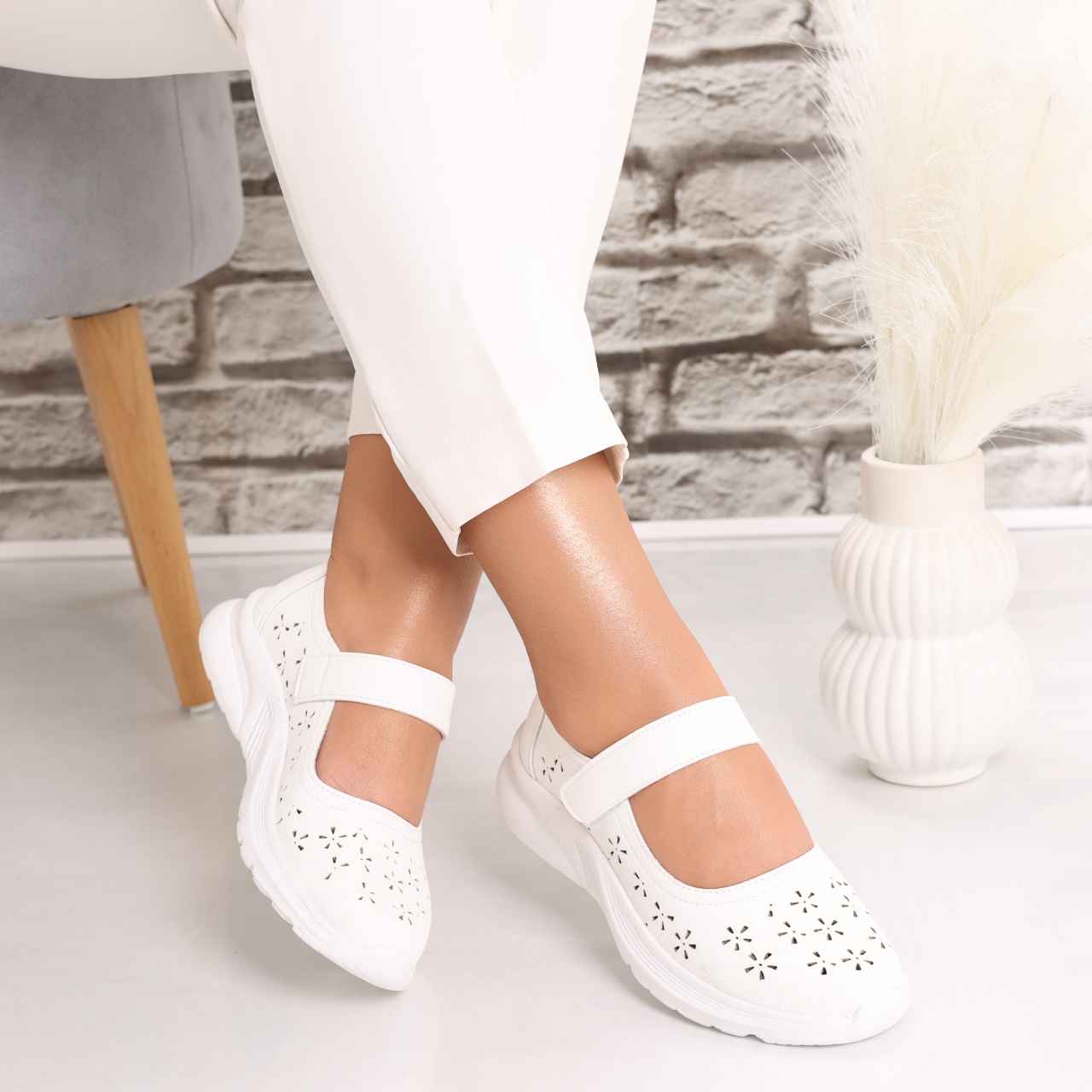 Pantofi dama casual Albi din Piele Ecologica Lani - poza 2