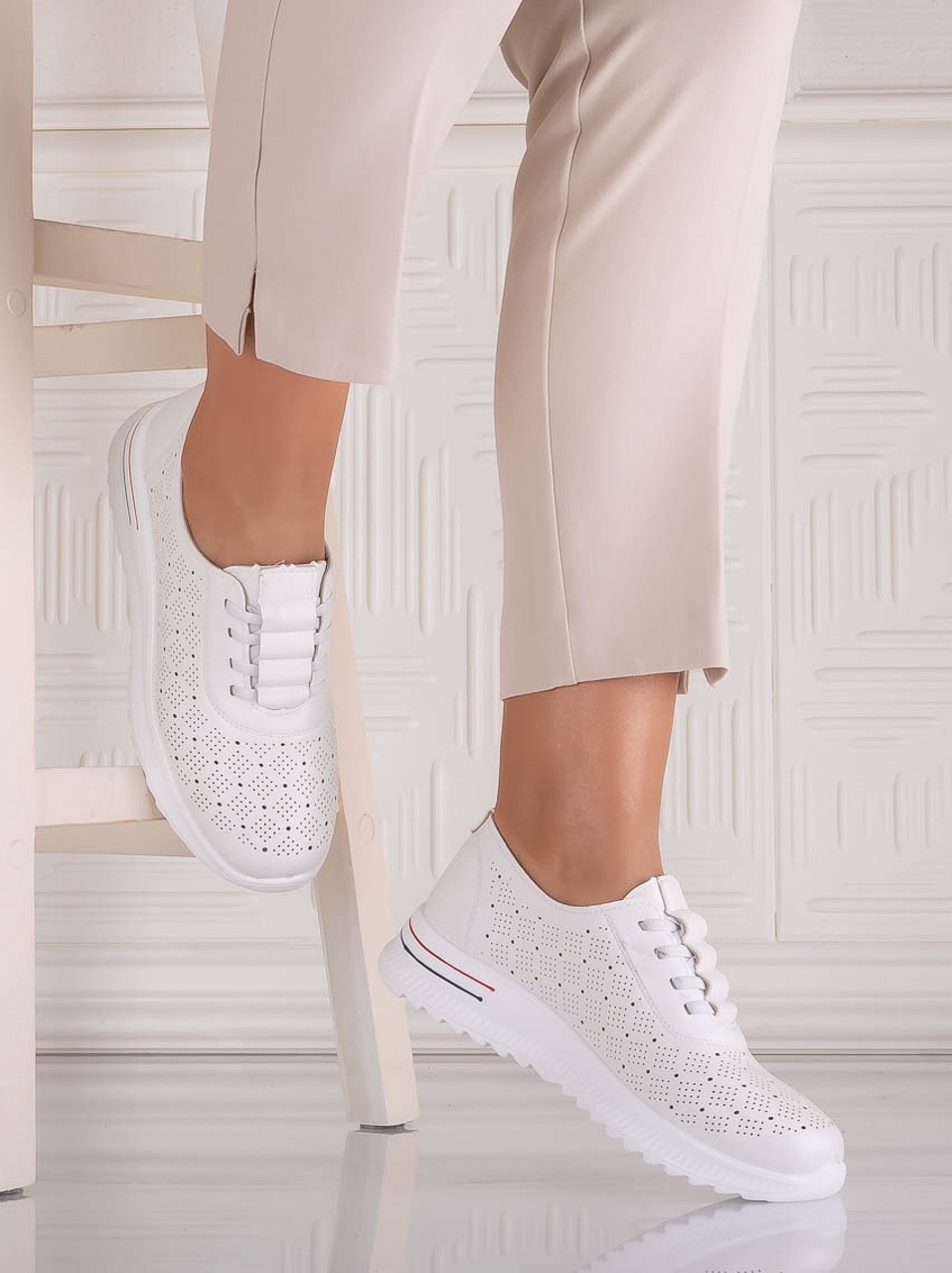Pantofi dama Casual Albi din Piele Ecologica Noida - poza 3