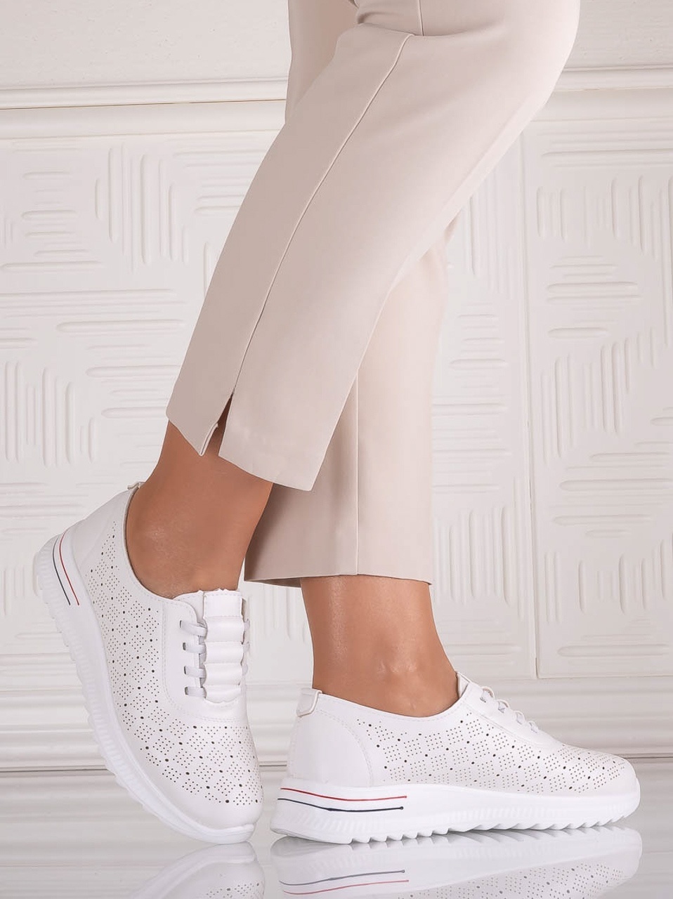 Pantofi dama Casual Albi din Piele Ecologica Noida - poza 4