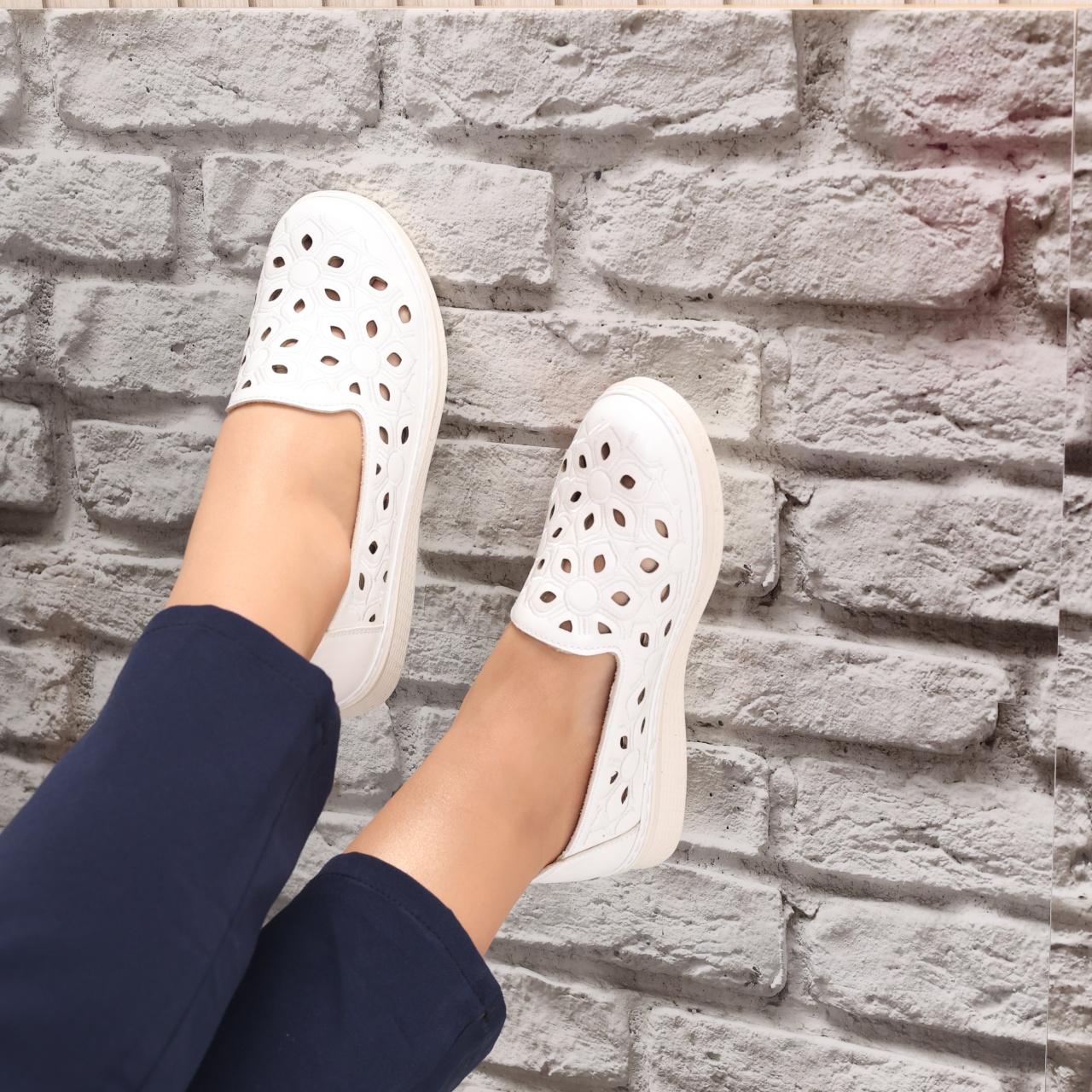Pantofi dama casual Albi din piele ecologica poilo - poza 2