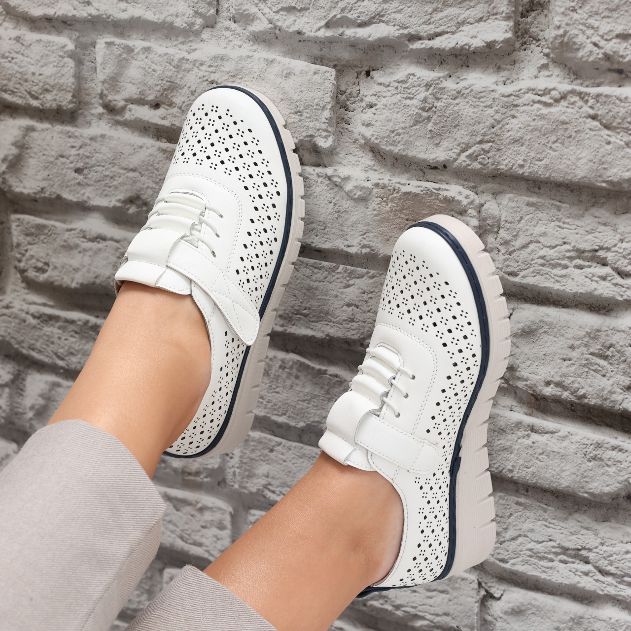 Pantofi dama casual Albi din Piele Ecologica Ranva - poza 2