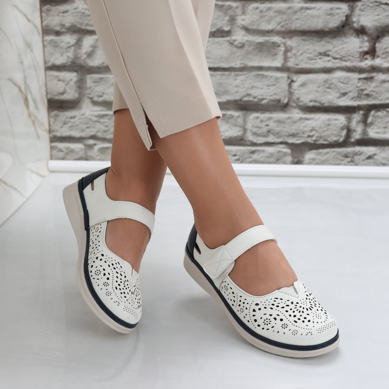 Pantofi dama casual Albi din Piele Ecologica Sensa - poza 1