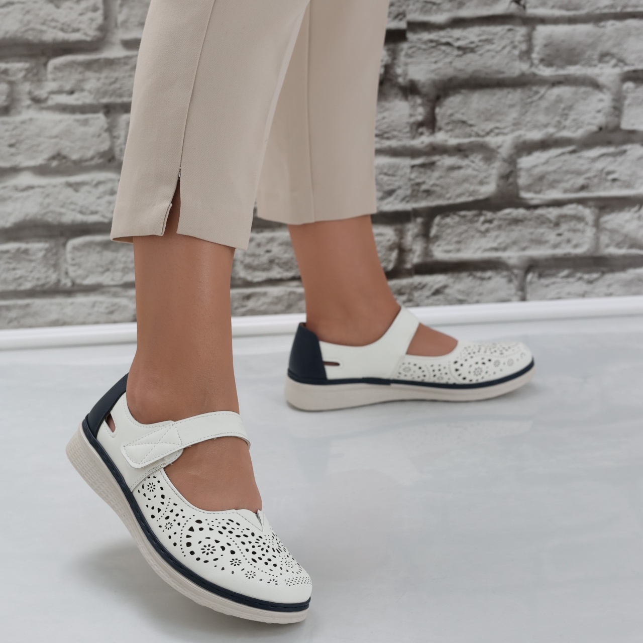 Pantofi dama casual Albi din Piele Ecologica Sensa - poza 3