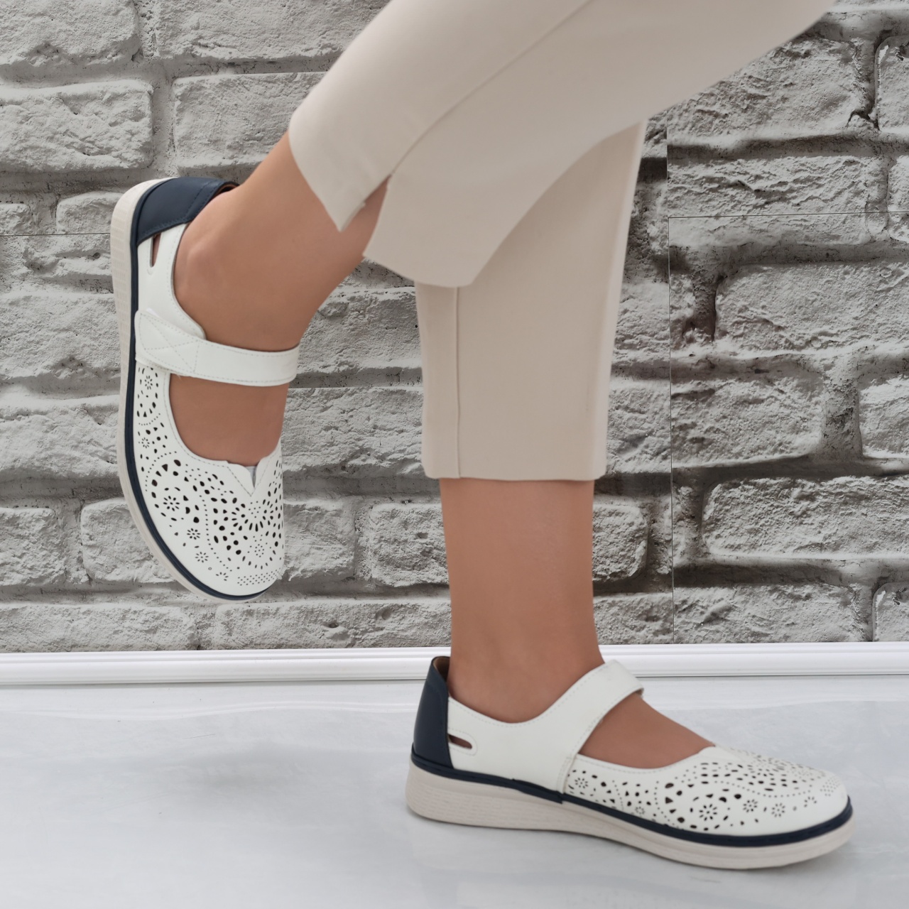 Pantofi dama casual Albi din Piele Ecologica Sensa - poza 5
