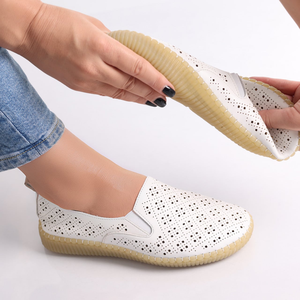 Pantofi dama casual Albi din Piele Ecologica Sovani - poza 1