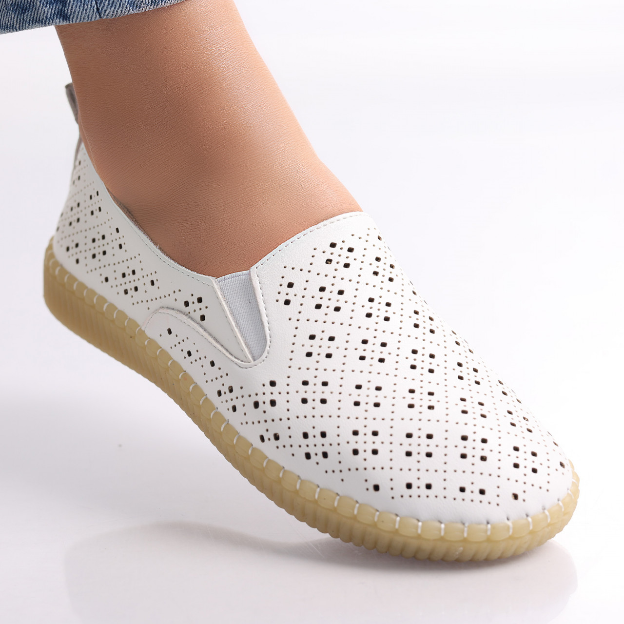 Pantofi dama casual Albi din Piele Ecologica Sovani - poza 3