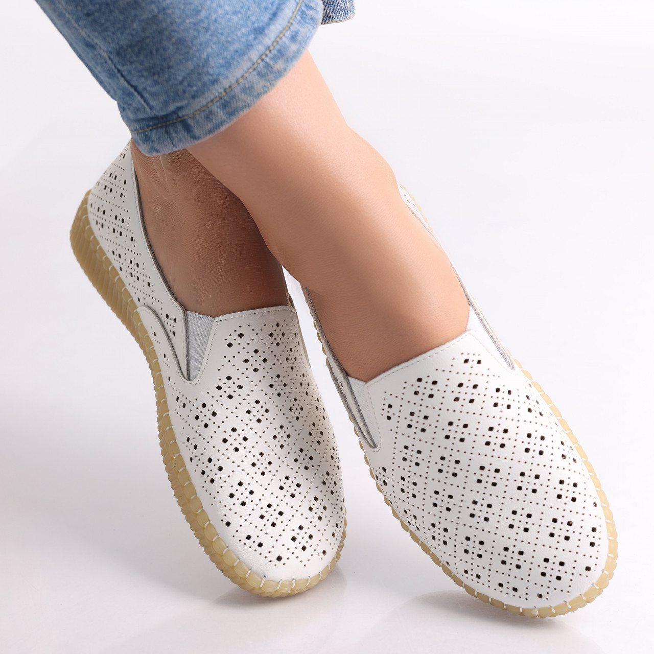 Pantofi dama casual Albi din Piele Ecologica Sovani - poza 4