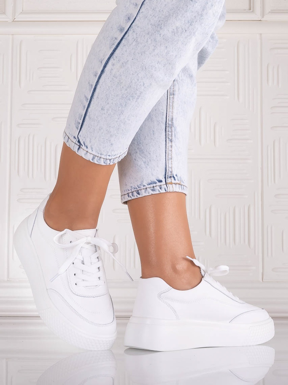 Pantofi dama casual Albi din Piele Naturala Adiza - poza 4