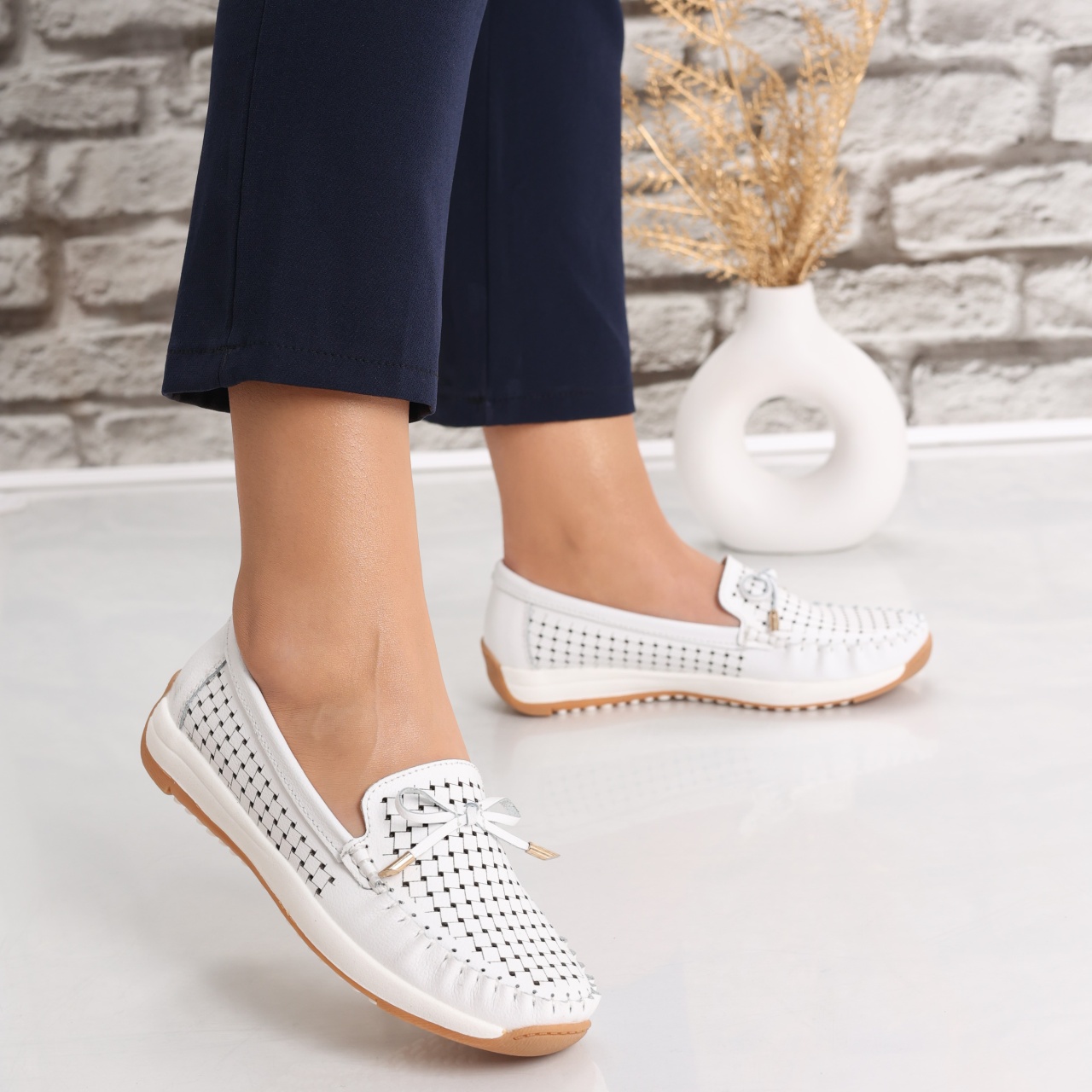 Pantofi dama casual Albi din Piele Naturala Alinca - poza 2