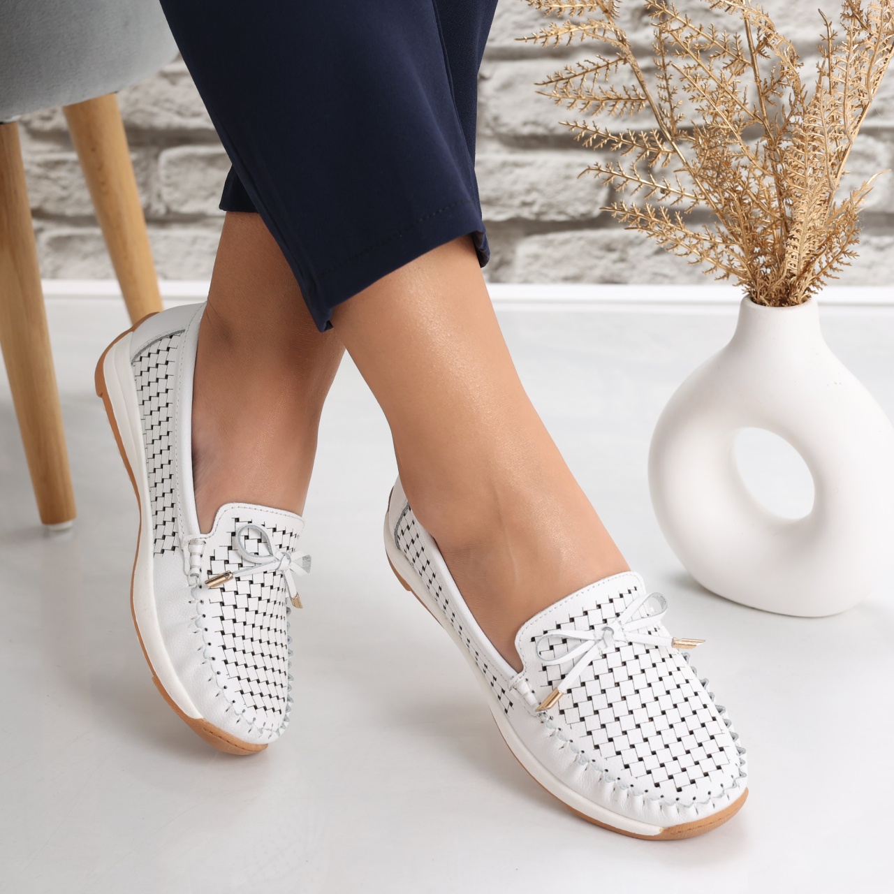 Pantofi dama casual Albi din Piele Naturala Alinca - poza 3