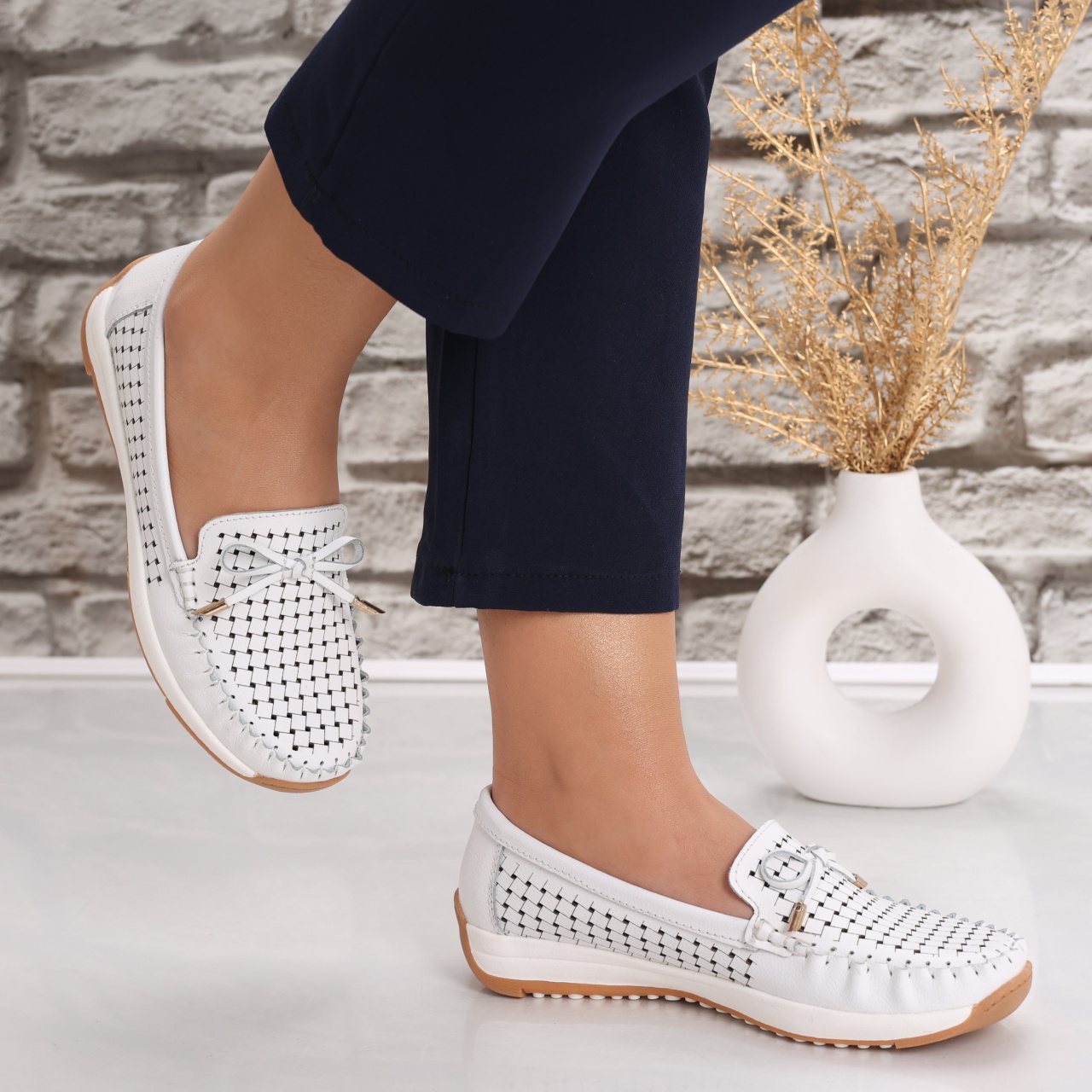 Pantofi dama casual Albi din Piele Naturala Alinca - poza 4